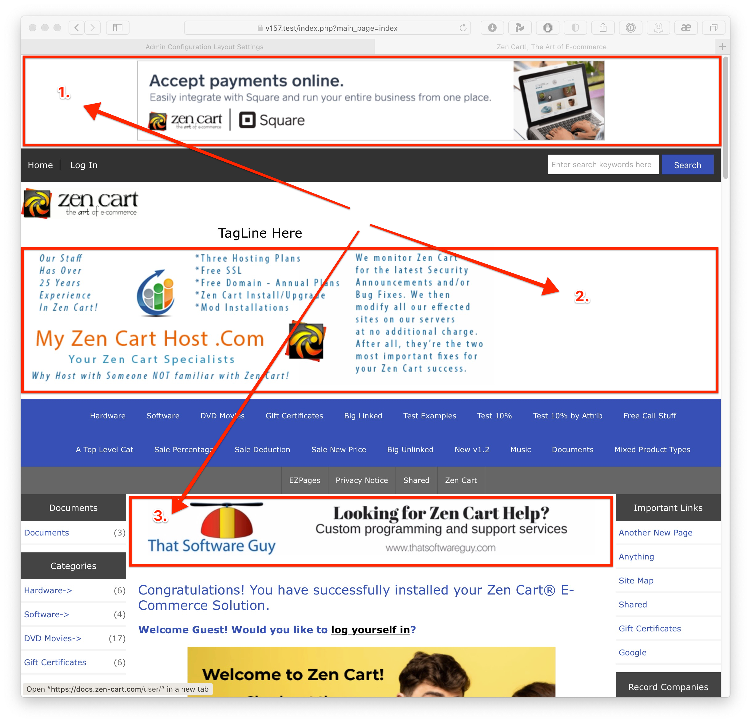 Header Positions for Banner Groups