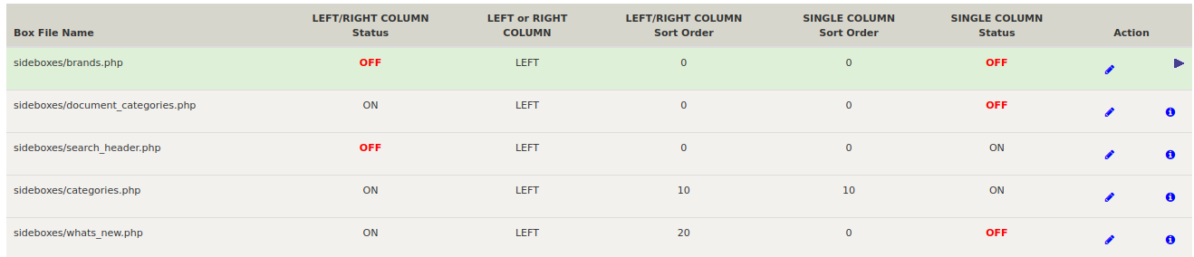 layout Boxes Controller Single