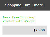 Shopping Cart Sidebox